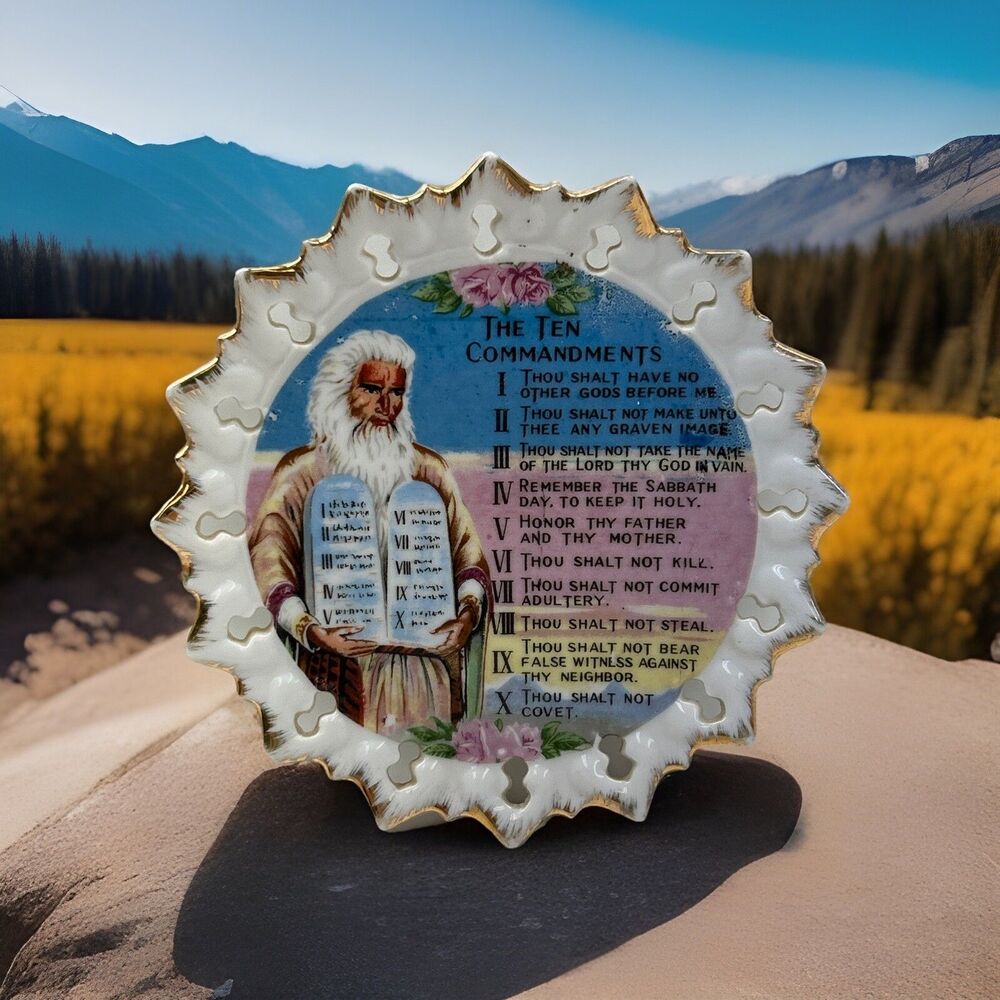 The Ten Commandments Collectible/souvenir 6” Plate VGC